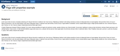 Page Properties Style Options for Server for Atlassian — screenshot
