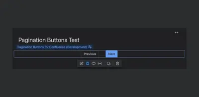 Pagination Buttons for Confluence for Atlassian — screenshot
