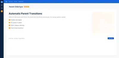 Parent-Child Status Sync for Jira for Atlassian — screenshot