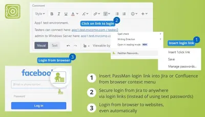 PassMan Enterprise – privileged passwords, session recording for Atlassian — screenshot