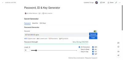 Password, ID & Key Generator for Atlassian — screenshot