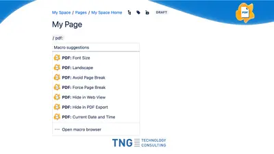 PDF Macros for Confluence for Atlassian — screenshot