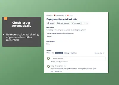 PII Protection and DLP for Jira for Atlassian — screenshot