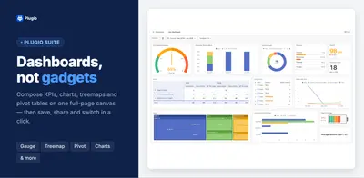 Plugio Suite - Dashboard Builder, Charts & Reports for Jira for Atlassian — screenshot