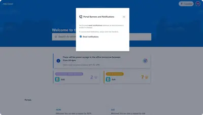 Portal Banners and Notifications for Jira Service Management for Atlassian — screenshot