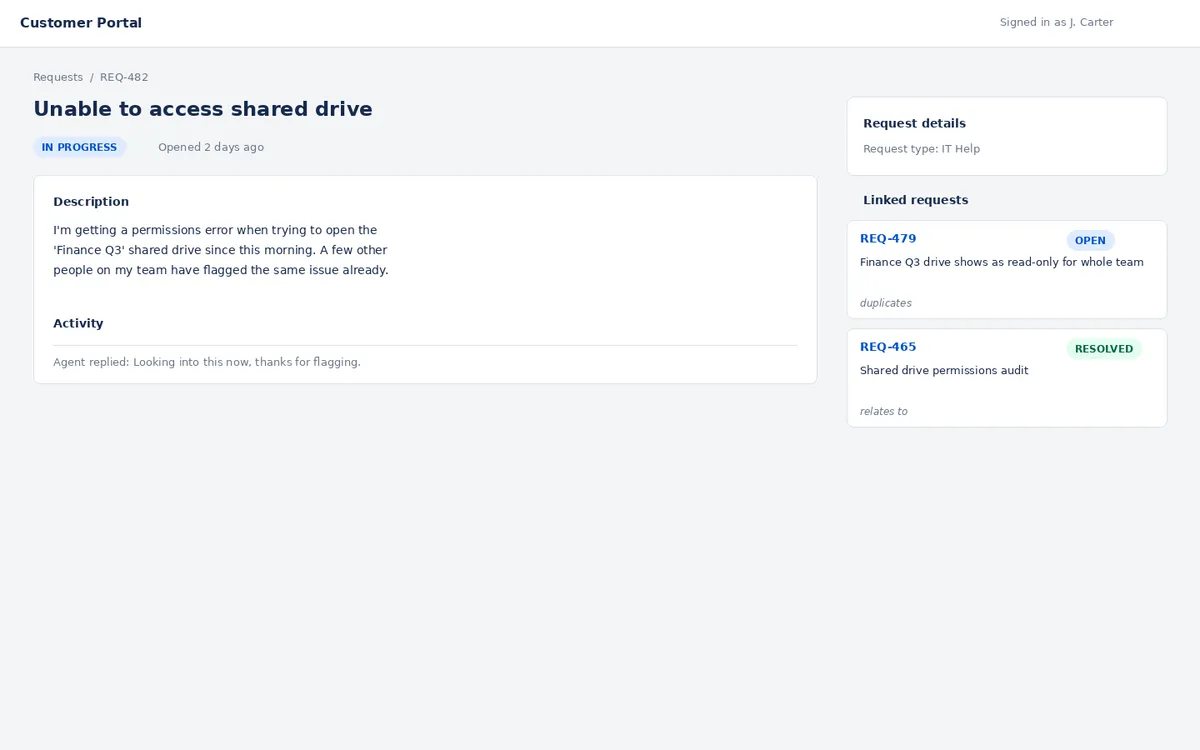 Portal Link — screenshot from the Atlassian Marketplace listing