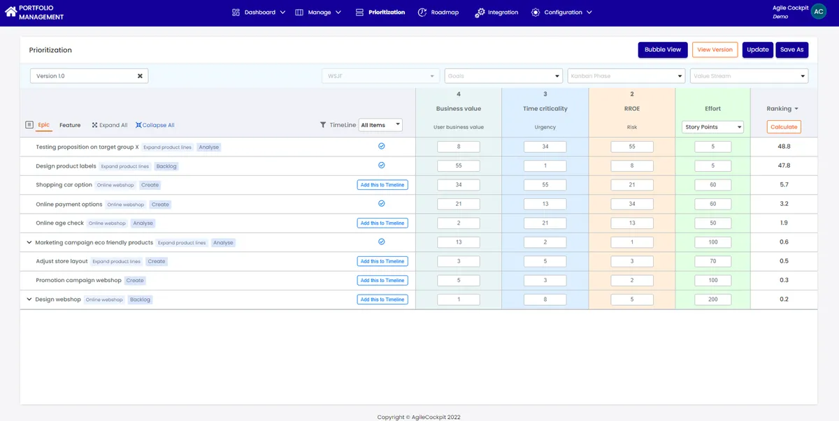 Portfolio Management — screenshot from the Atlassian Marketplace listing