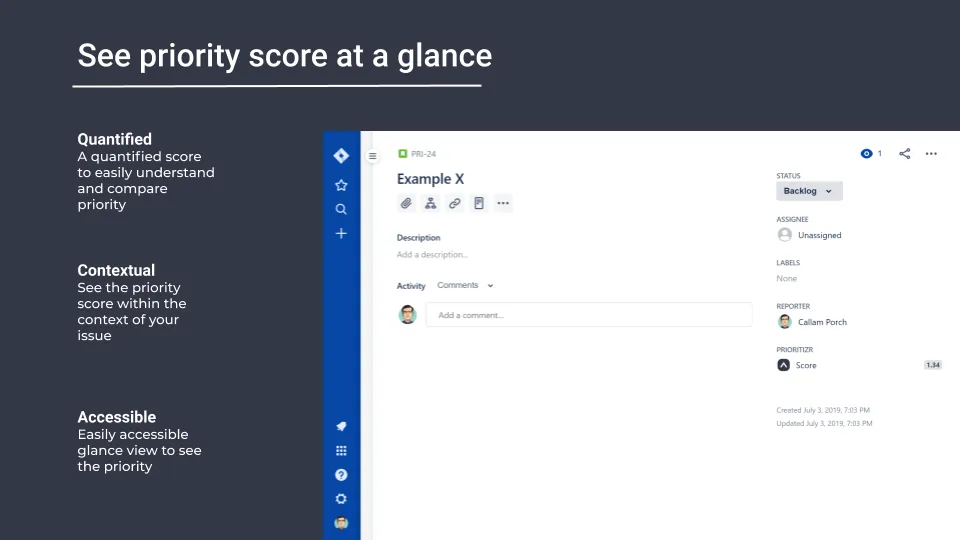Prioritizr — screenshot from the Atlassian Marketplace listing