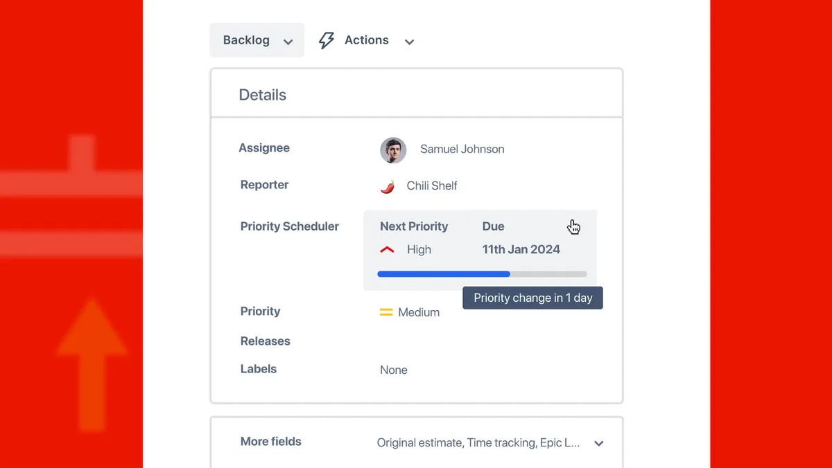 ๐ Priority Scheduler โ screenshot from the Atlassian Marketplace listing