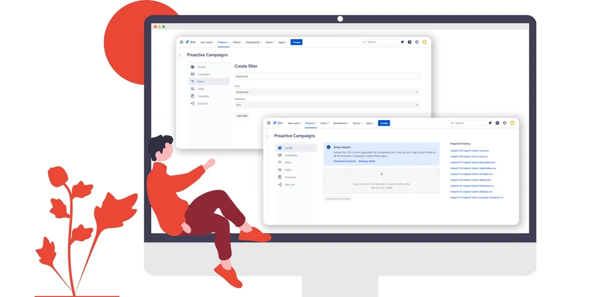Proactive Campaigns — screenshot from the Atlassian Marketplace listing