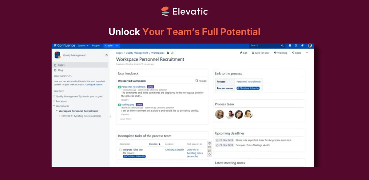 Process Management Suite for Confluence — screenshot from the Atlassian Marketplace listing