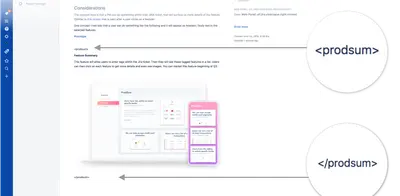 Prodsum - Simple Product Summaries for Atlassian — screenshot