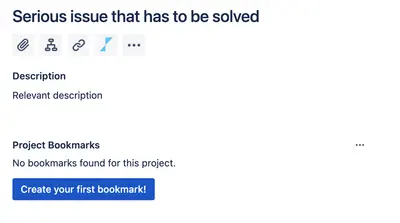 Project Bookmarks for Atlassian — screenshot