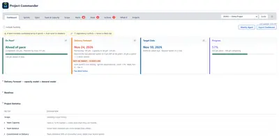 Project Commander for Jira Capacity Planning and Forecasts for Atlassian — screenshot