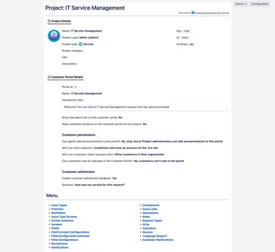 Project Documentation for Jira for Atlassian — screenshot