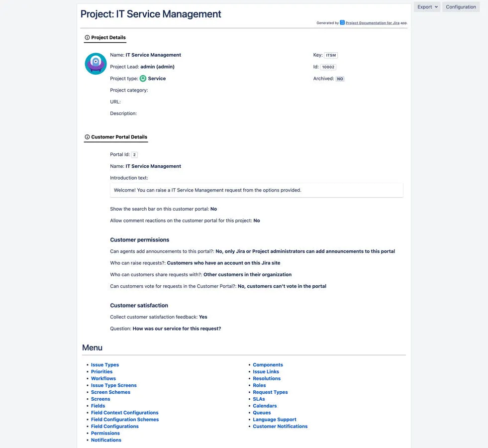 Project Documentation for Jira — screenshot from the Atlassian Marketplace listing