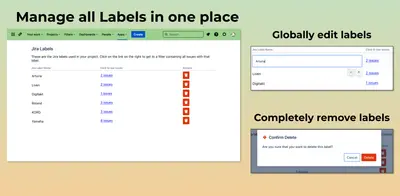 Project Labels – Label Automation & Label Manager for Jira for Atlassian — screenshot