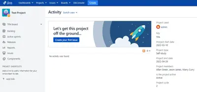 Project Properties Extension for Jira for Atlassian — screenshot