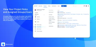 Project Roles - Groups and Users for Atlassian — screenshot
