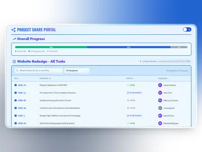 Project Share Portal for Jira for Atlassian — screenshot
