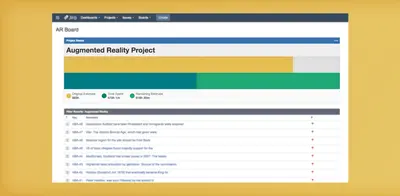 Project Status - Project Time Report for Atlassian — screenshot