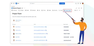 Project Team for Jira Cloud for Atlassian — screenshot