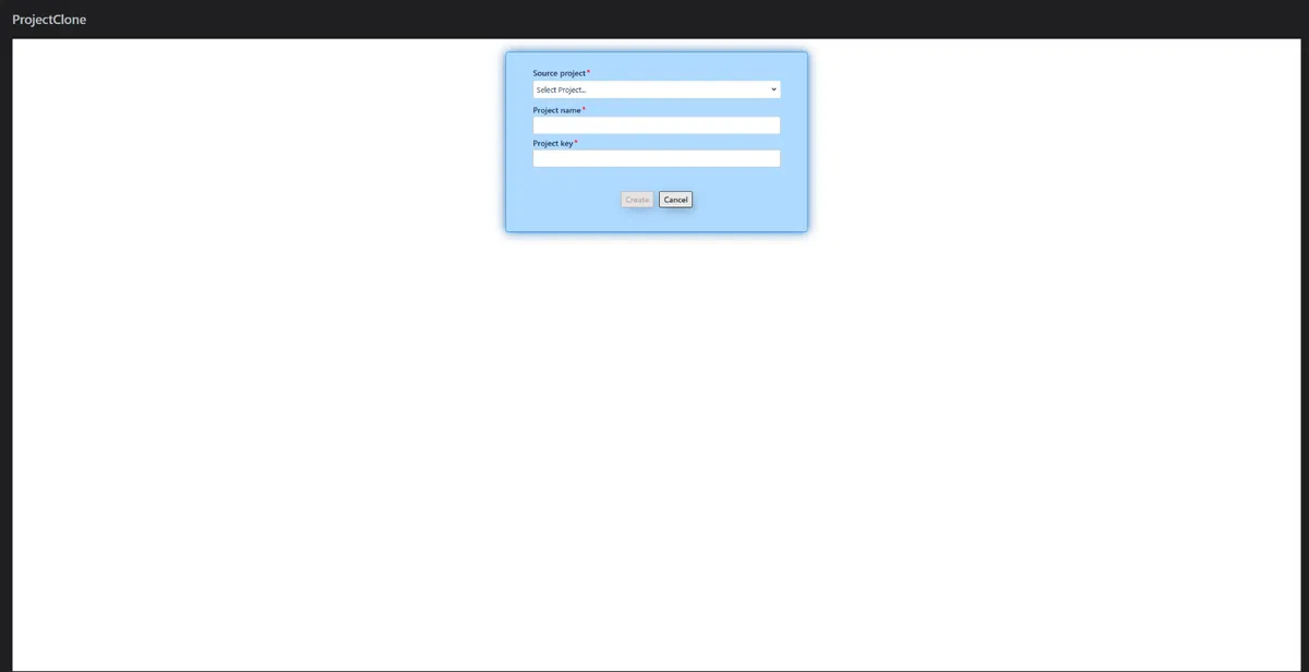 ProjectClone for Jira — screenshot from the Atlassian Marketplace listing