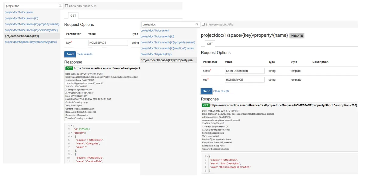 projectdoc Web API Extension — screenshot from the Atlassian Marketplace listing