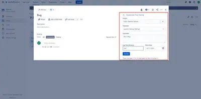 Projectworks Time Tracking for Atlassian — screenshot
