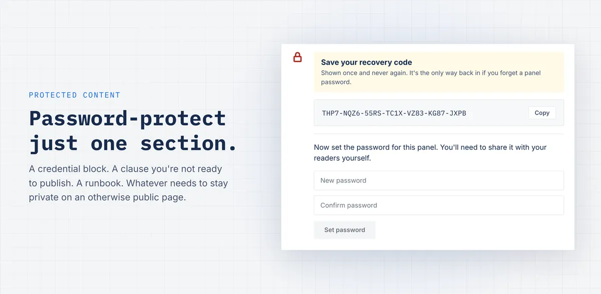 Protected Content for Confluence — screenshot from the Atlassian Marketplace listing