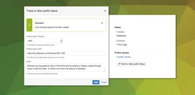Public Issues Status Checker for Atlassian — screenshot