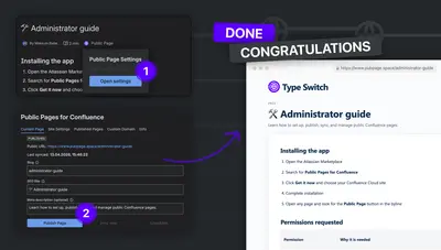 Public Pages for Confluence for Atlassian — screenshot