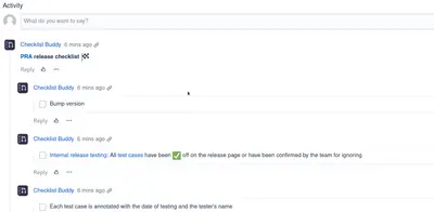 Pull Request Checklist Buddy for Bitbucket for Atlassian — screenshot