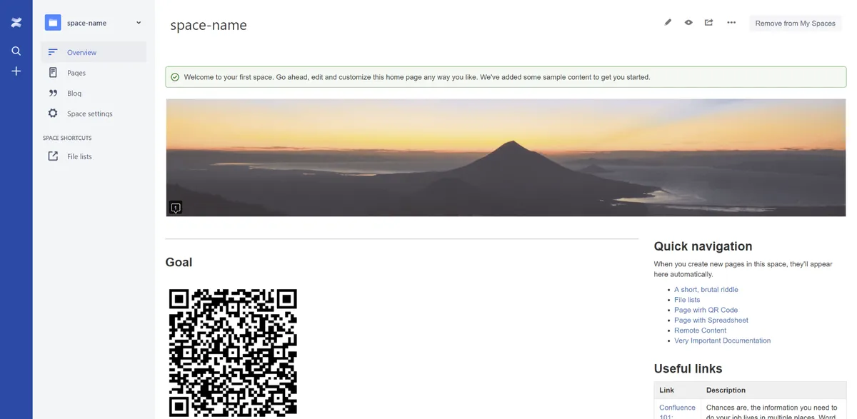 QR Code Generator — screenshot from the Atlassian Marketplace listing