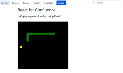 React for Confluence for Atlassian — screenshot