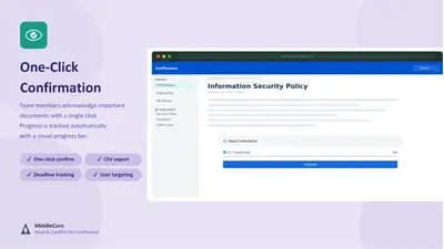 Read & Confirm for Confluence for Atlassian — screenshot