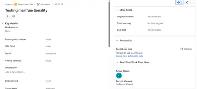 Real-Time Work Item User for Atlassian — screenshot