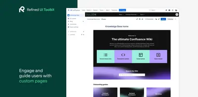 Refined UI Toolkit for Confluence (Page Builder, Navigation) for Atlassian — screenshot