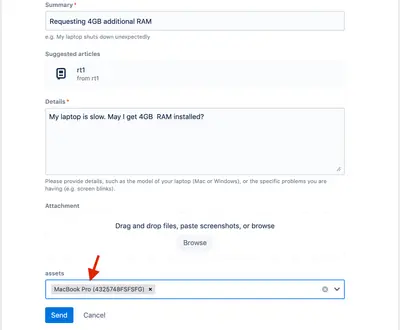 Reftab Assets for Jira for Atlassian — screenshot