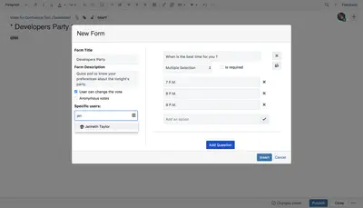 Regos Forms for Confluence for Atlassian — screenshot