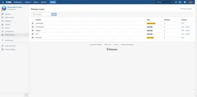 Release Board for Jira for Atlassian — screenshot
