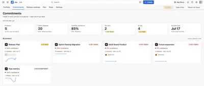 Release Management, Roadmaps, Portfolio PPM & Timeline for Atlassian — screenshot
