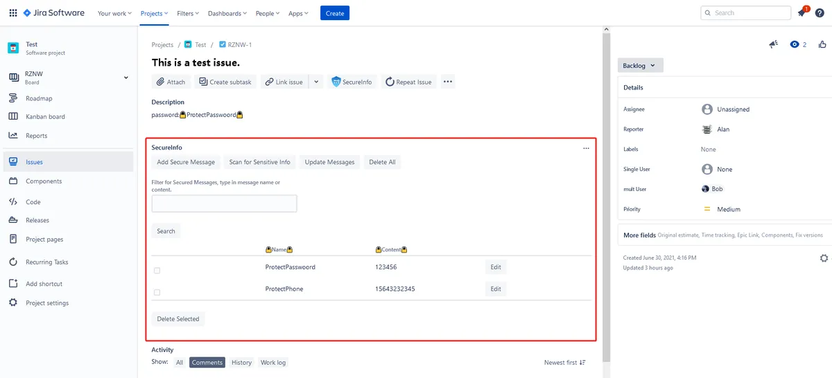 Replace Words in Description and Comments — screenshot from the Atlassian Marketplace listing