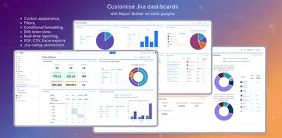 Report Builder: Custom Charts & Dashboards for Jira for Atlassian — screenshot