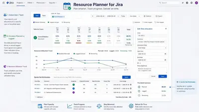 Resource Planner & Time Logger for Jira for Atlassian — screenshot