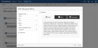 Responsive tabs for Atlassian — screenshot