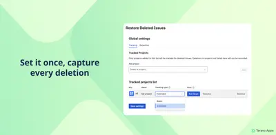 Restorify – Restore Deleted Issues for Jira for Atlassian — screenshot