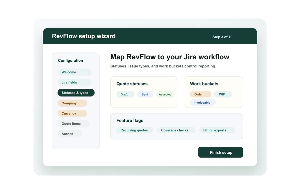 RevFlow for Jira — screenshot from the Atlassian Marketplace listing
