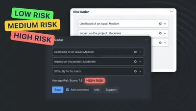 Risk Radar for Jira (Risk Management, Assess & Track) for Atlassian — screenshot