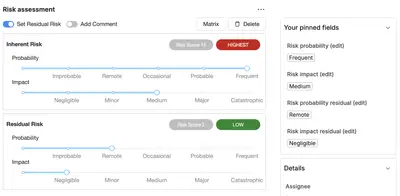 Risk Register, Risk Management for Jira & Confluence for Atlassian — screenshot